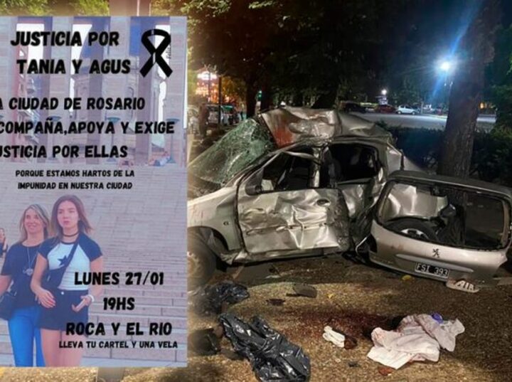 Imagen de En Rosario también convocaron a llevar cartel y velas para exigir justicia por la muerte de una mujer y su hija en la costanera central