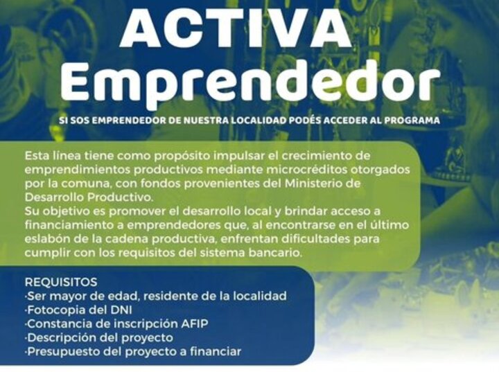 Imagen de Alvear impulsa el crecimiento de emprendedores con el programa #ActivaEmprendedor