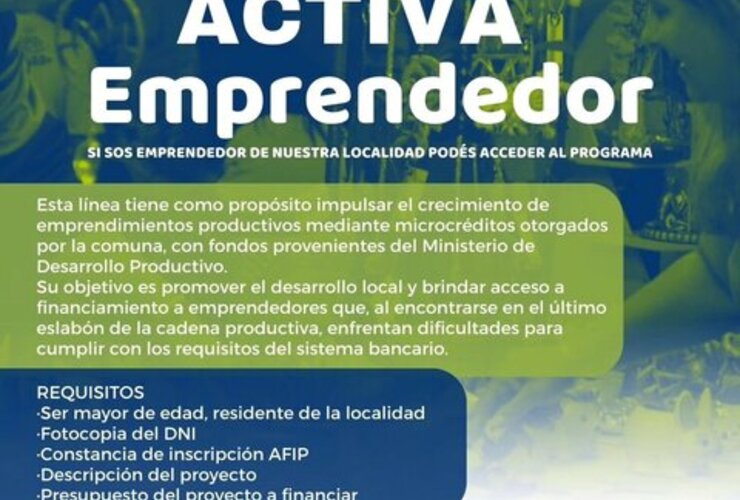 Imagen de Alvear impulsa el crecimiento de emprendedores con el programa #ActivaEmprendedor