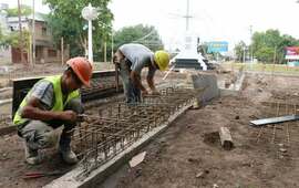 Imagen de Avanzan las obras en el Paseo Sanmartiniano de Arroyo Seco