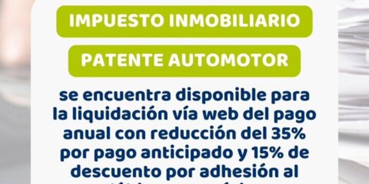 Imagen de Alvear Informa: Boletas de impuestos disponibles online