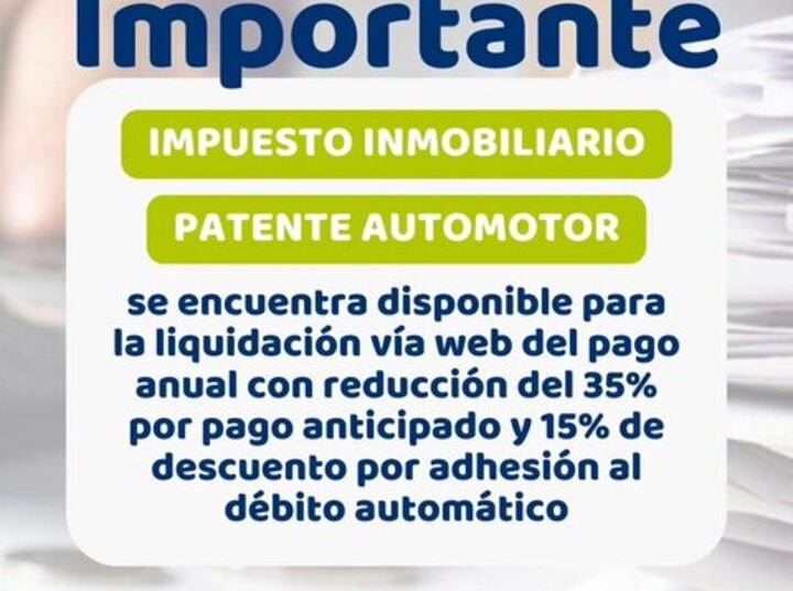 Imagen de Alvear Informa: Boletas de impuestos disponibles online