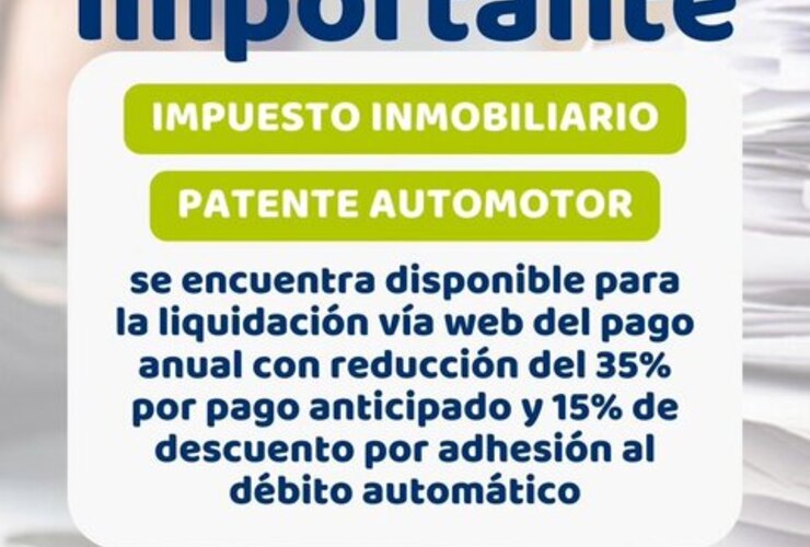 Imagen de Alvear Informa: Boletas de impuestos disponibles online