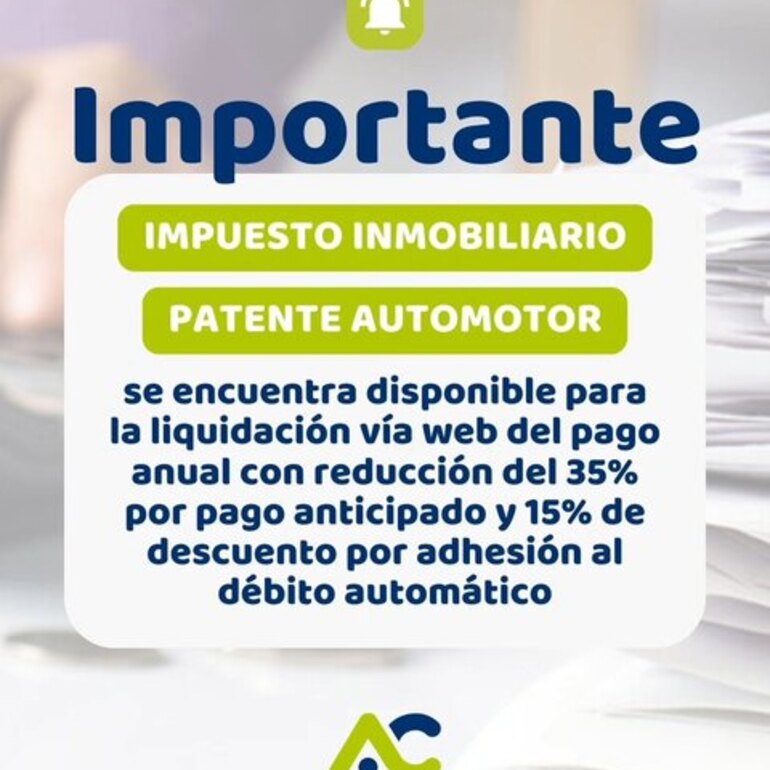 Imagen de Alvear Informa: Boletas de impuestos disponibles online