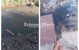 Imagen de Cloacas tapadas y vecinos intranquilos por estar en riesgo la salud de todos en el barrio