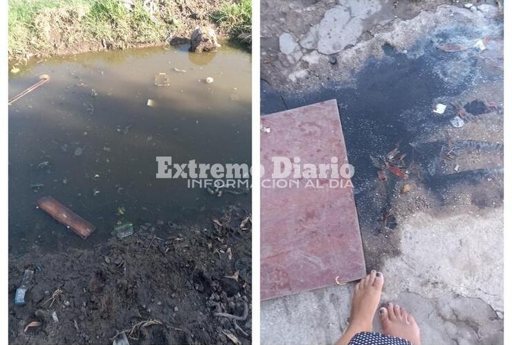 Imagen de Cloacas tapadas y vecinos intranquilos por estar en riesgo la salud de todos en el barrio