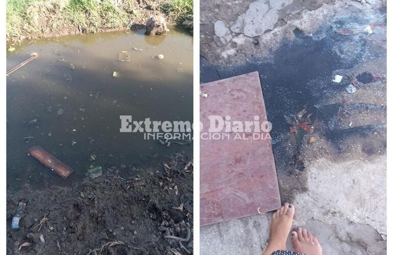 Imagen de Cloacas tapadas y vecinos intranquilos por estar en riesgo la salud de todos en el barrio