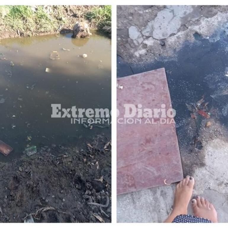 Imagen de Cloacas tapadas y vecinos intranquilos por estar en riesgo la salud de todos en el barrio