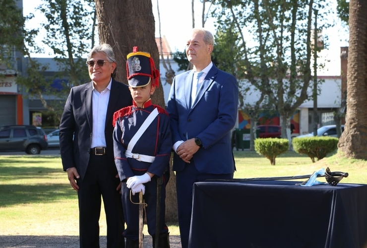 El Cónsul Honorario del Perú en la ciudad de Rosario, Luis Miguel Villar Rojas, presente en la cita.