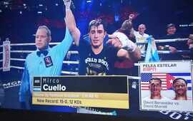 Imagen de Mirco Cuello noqueó a Christian Olivo y va por el título mundial Pluma WBA