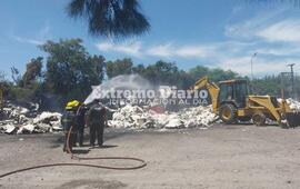 Pérdidas totales a raíz del fuego que afectó al transporte y a la carga.