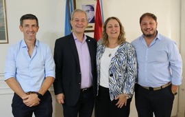 Las autoridades se reunieron con la Ministra de Salud, Silvia Ciancio.
