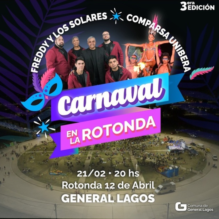 Imagen de General Lagos se prepara para su 3° edición del Carnaval en la Rotonda