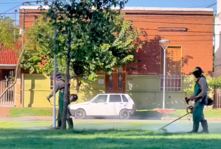 Imagen de Acondicionamiento de sectores al aire libre de General Lagos.