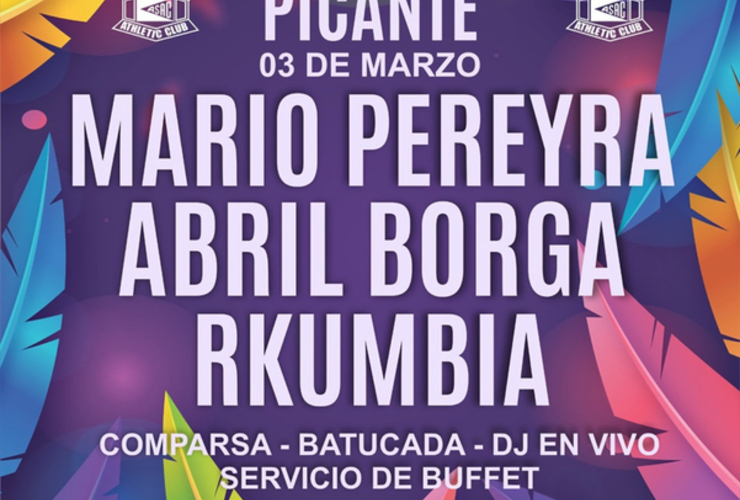 Imagen de El 'Carnaval Picante' será el 3 de Marzo en el predio de A.S.A.C.