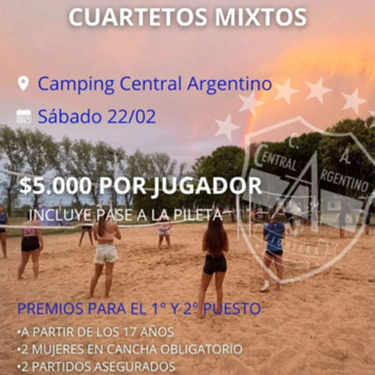 Imagen de Torneo de Beach Vóley en Central Argentino.