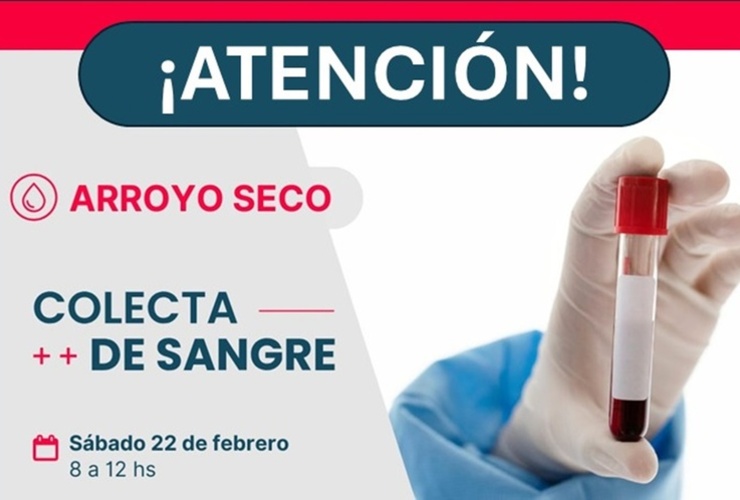 Imagen de Jornada de donación de sangre en Arroyo Seco