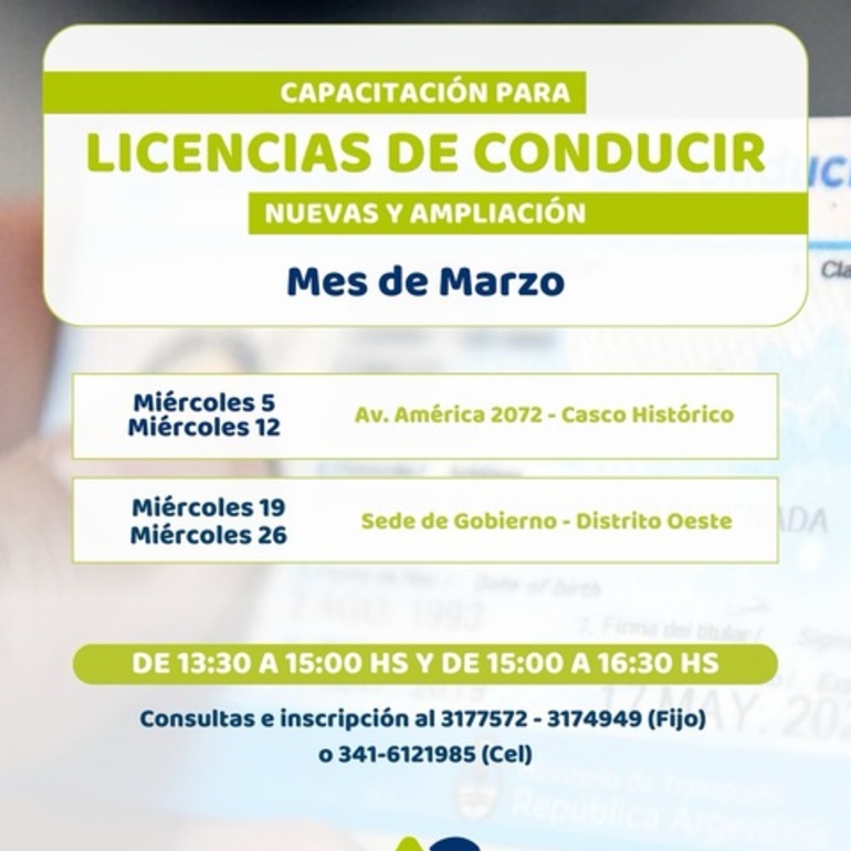 Imagen de Alvear: el Juzgado de Faltas informa las fechas de capacitación para la licencia de conducir