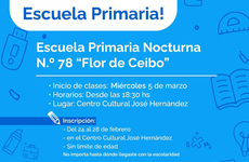 Imagen de Inicia la Escuela Primaria Nocturna en el Centro Cultural.