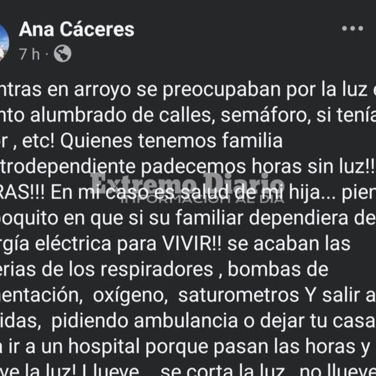 Imagen de Madres electrodependientes alzan su voz por los cortes de luz: "Con la vida y salud no se jode"