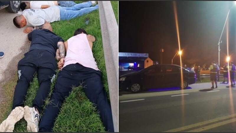 Los sospechosos cayeron a unos 44 kilómetros de Victoria. (Policía de Entre Ríos)