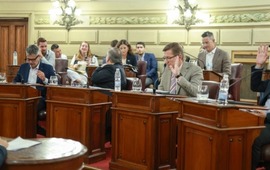 El Senado provincial en la sesión de este jueves.