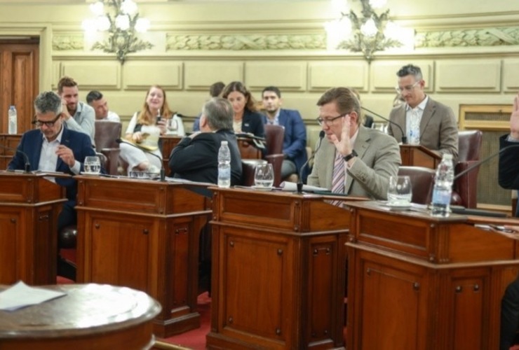 El Senado provincial en la sesión de este jueves.