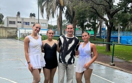 Imagen de 3 patinadoras de Uni&oacute;n brillaron en el Torneo A Internacional en Rosario.