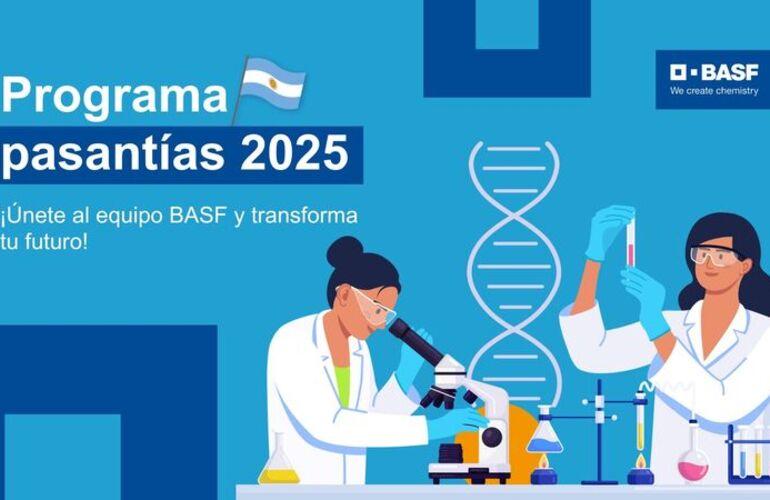 Imagen de BASF anuncia una nueva edición del Programa de Pasantías 2025