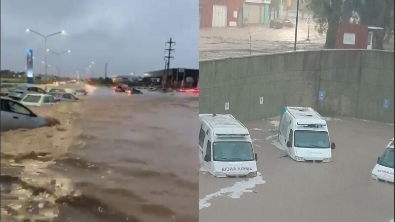 Imágenes impactantes de la inundación en Bahía Blanca. (X)