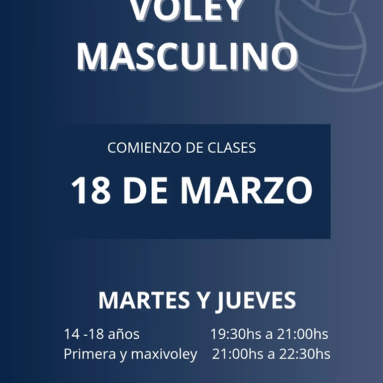 Imagen de Inicia Vóley Masculino en Central Argentino.