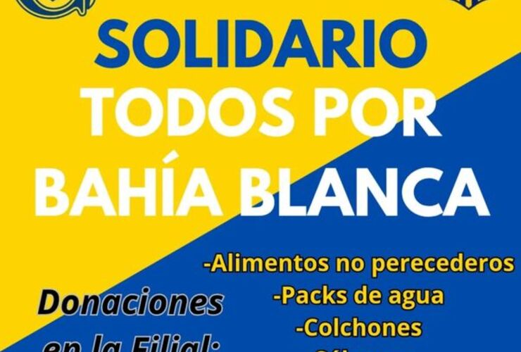 Imagen de Campaña solidaria en Arroyo Seco: Central recolecta donaciones para Bahía Blanca