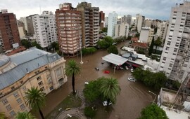 Temporal e inundaci&oacute;n en Bah&iacute;a Blanca.