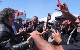 Milei en la Expoagro 2024.