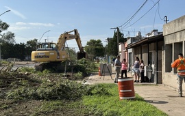 Imagen de Reclamo de vecinos de Cardozo y Jos&eacute; Costantini por la obra de la Ruta 21.