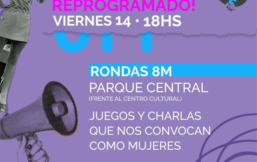 Imagen de El 14/03, 2da jornada por el '8M' en el Parque Central.