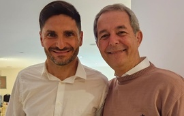 Tonelli junto al mandatario provincial Maxi Pullaro