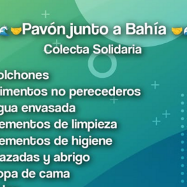 Imagen de Pavón se une en una colecta solidaria para ayudar a Bahía Blanca