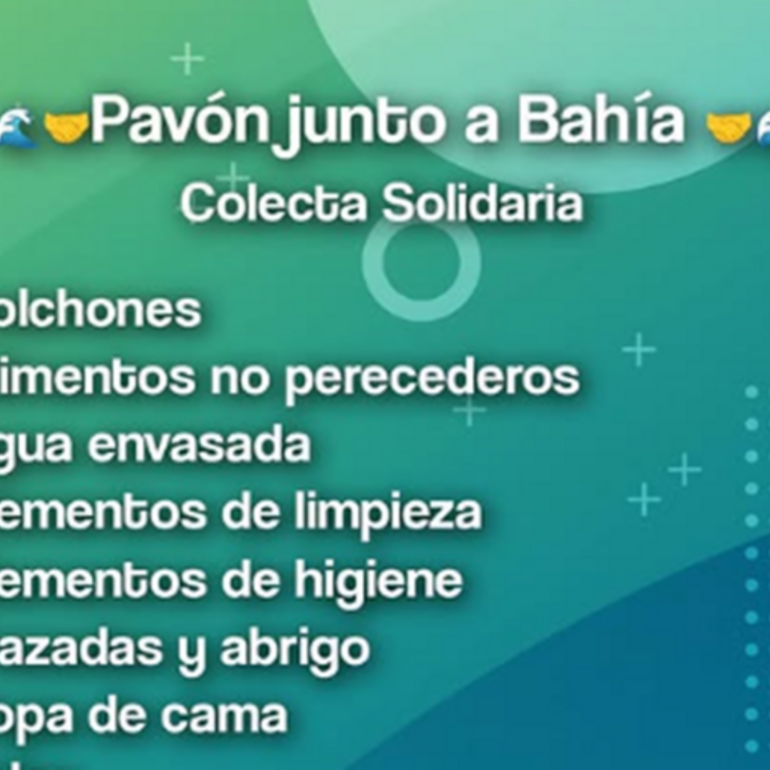 Imagen de Pavón se une en una colecta solidaria para ayudar a Bahía Blanca