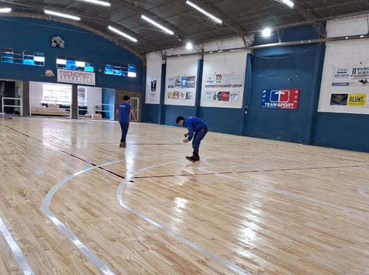 Imagen de Piso de Parquet: Avanza la obra en el Salón Dorado.