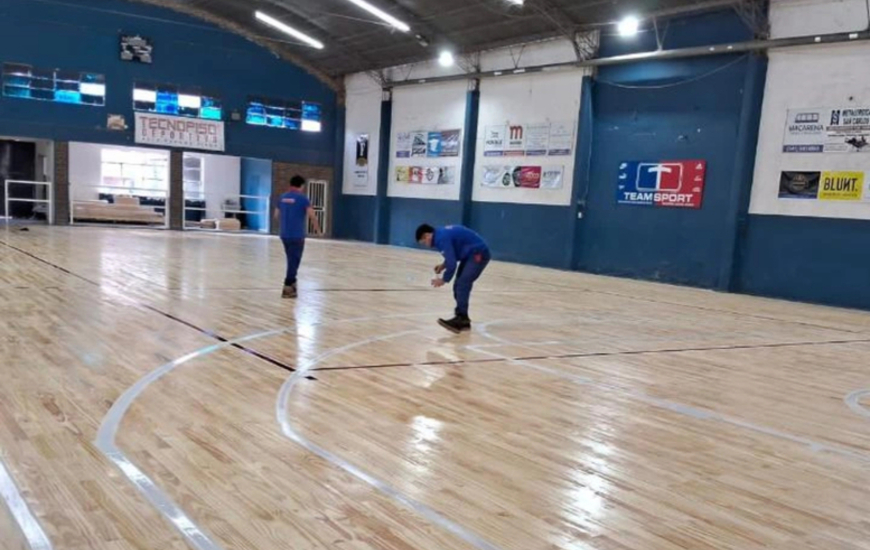 Imagen de Piso de Parquet: Avanza la obra en el Salón Dorado.