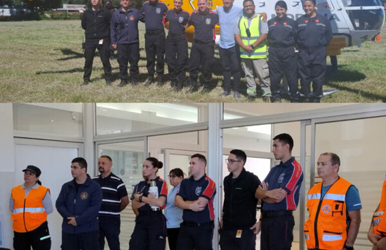 La capacitaci&oacute;n cont&oacute; con tres bomberos de Arroyo Seco.