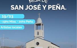 Imagen de Hoy feriado local y Misa de San José y Peña.
