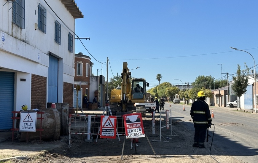 Imagen de Rotura de caño de gas en Juan B. Justo y Ruta 21.