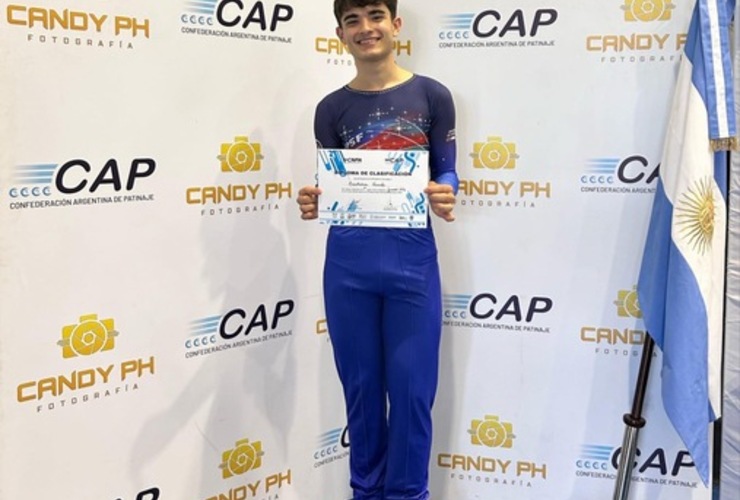 Imagen de Vicente Bachieca fue 1&ordm; puesto en Junior Internacional en el Nacional de Pat&iacute;n de Buenos Aires