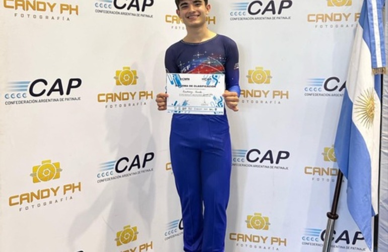 Imagen de Vicente Bachieca fue 1º puesto en Junior Internacional en el Nacional de Patín de Buenos Aires