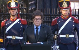 Imagen de Milei en el acto por Malvinas: llamó «malvinenses» a los kelpers y avaló la autodeterminación de su nacionalidad