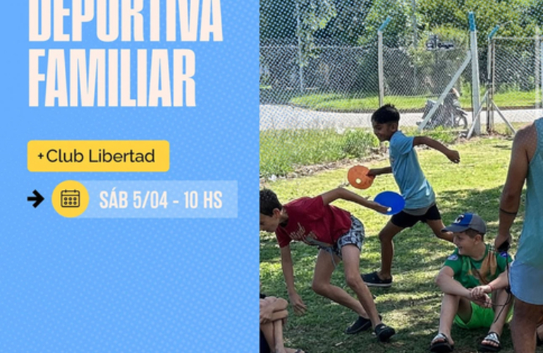 Imagen de Mes Aniversario: El 5 de Abril, Jornada Familia Deportiva en Libertad