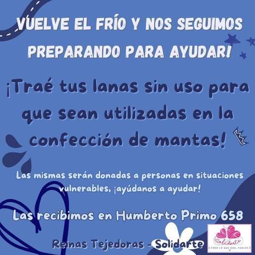 Imagen de Reinas Tejedoras contin&uacute;a con su campa&ntilde;a solidaria para abrigar a los m&aacute;s necesitados
