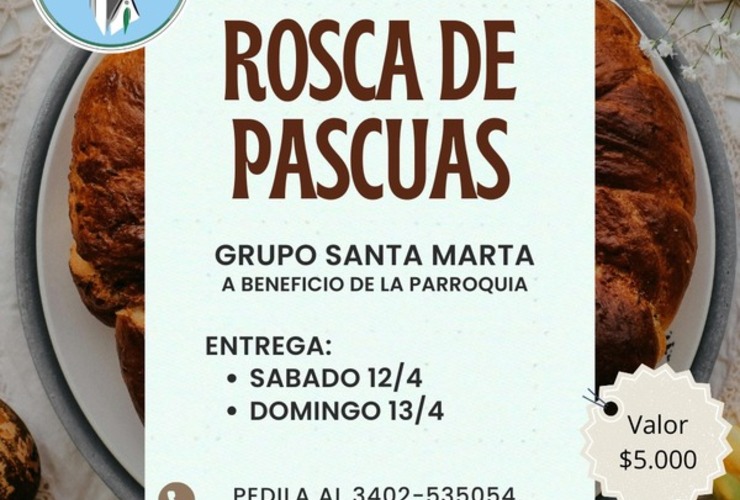 Imagen de Venta de roscas de Pascua a beneficio de la Parroquia La Asunci&oacute;n